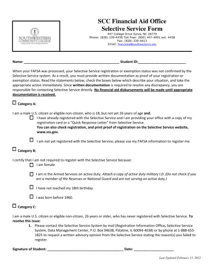 scc financial aid phone number.